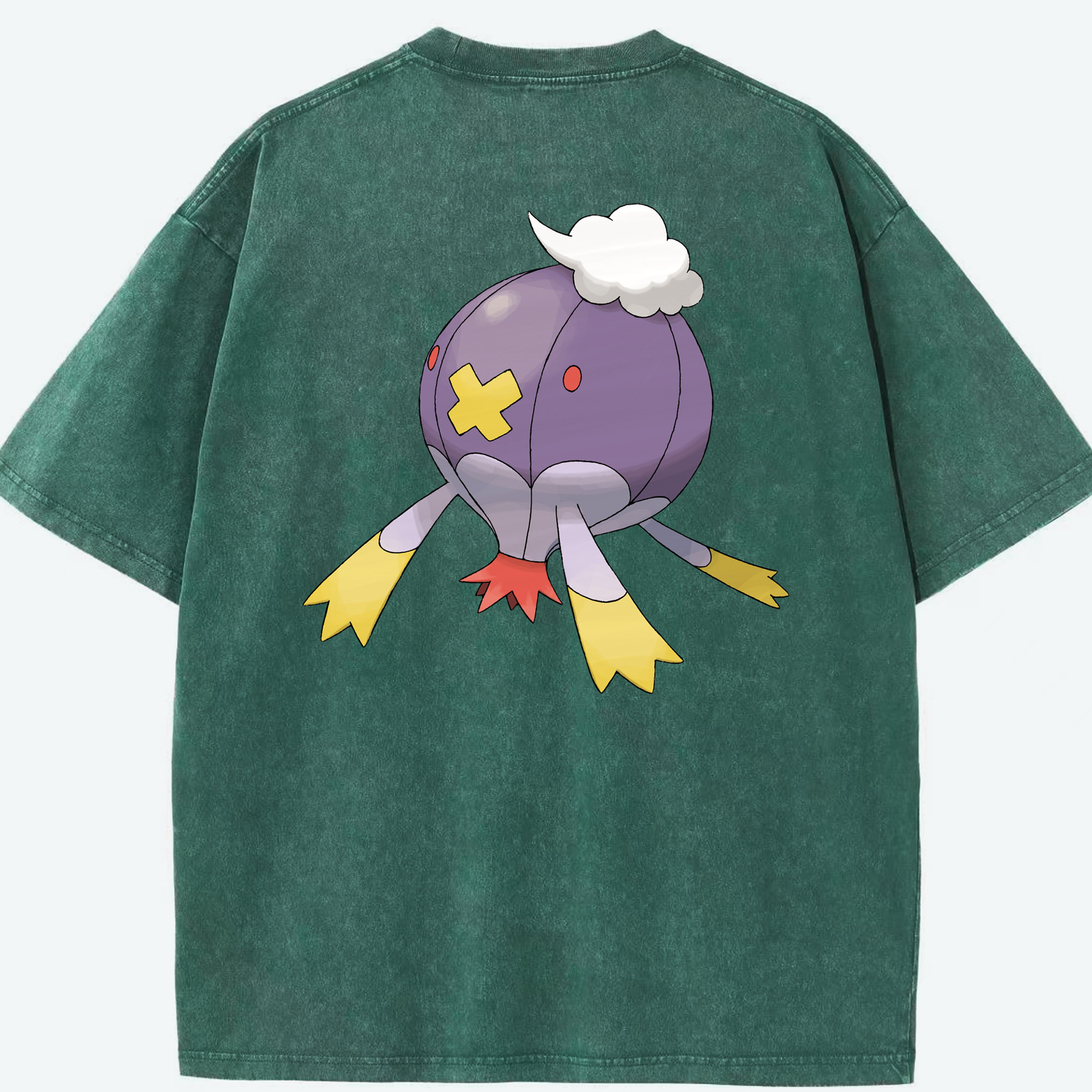（画像用） ポケットモンスター Pokémon 綿100% ヴィンテージ風 半袖Tシャツ（背面プリント）